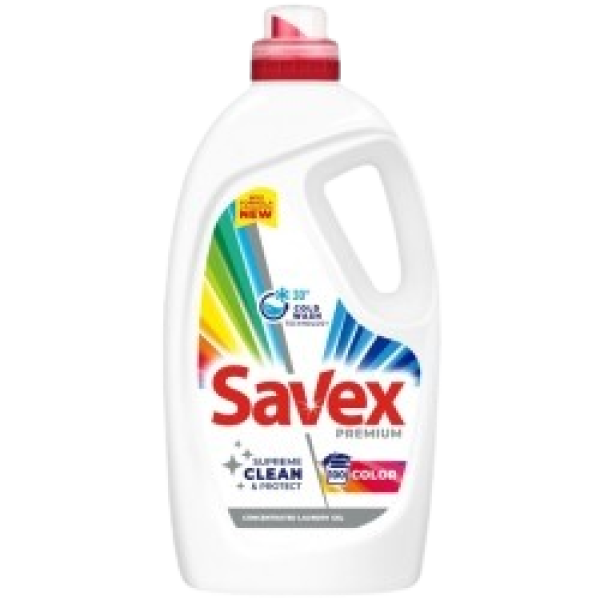Savex Premium Detergent Lichid Color 100spalari 4.5l 4/bax
