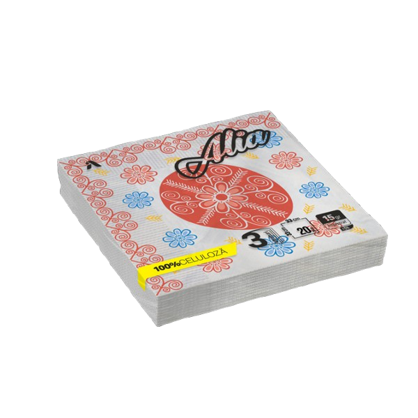 Alia Servetele Masa Motive Paste 3str 33x33cm 20buc 28/bax