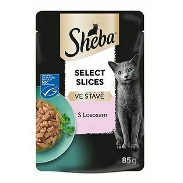 Sheba Hrana Umeda Pisici Somon In Sos Plic 85g 28/bax