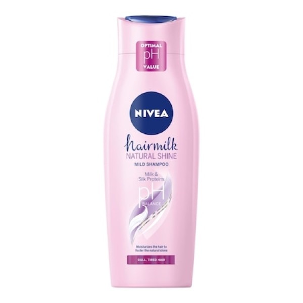 Nivea Sampon Par Hairmilk Shine Almond Oil 400ml 12/bax