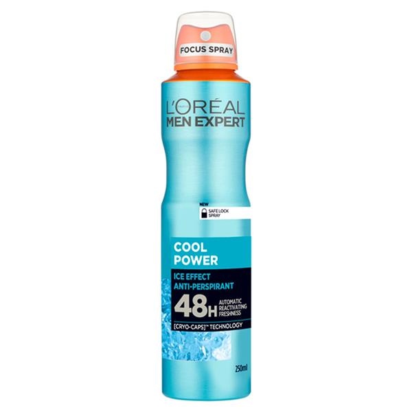 L'oreal Deo Men Expert Cool Power 250ml 6/bax