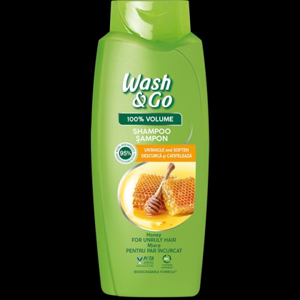 Wash&go Sampon Par Honey 675ml 6/bax Wash&go Sampon Par Honey 675ml 6/bax