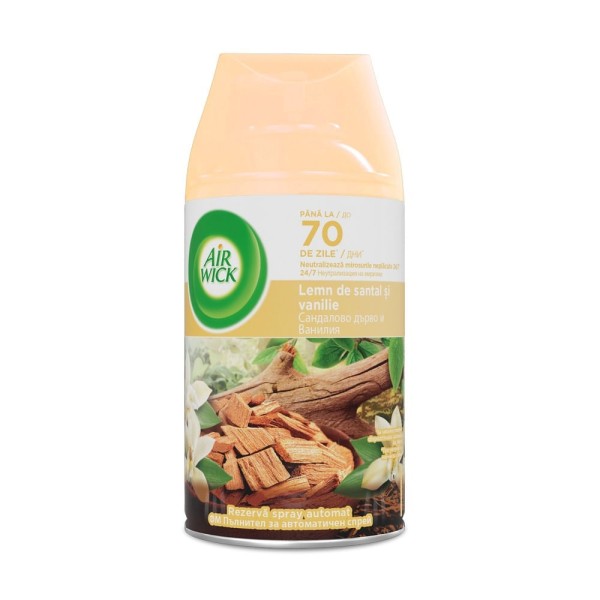 Air Wick Odorizant Spray Rezerva Sandalwood&warm Vanilla 250ml 6/bax