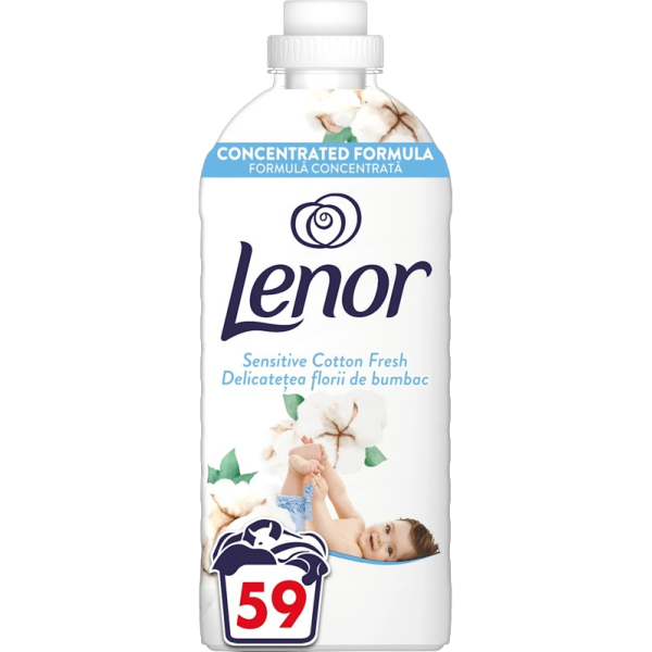 Lenor Balsam Rufe Sensitive Cotton Fresh 1239ml 8/bax
