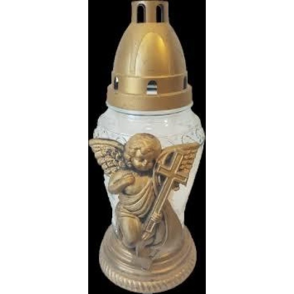 Lca Candela Sticla Ingeras Alb 885-an-a 6/bax