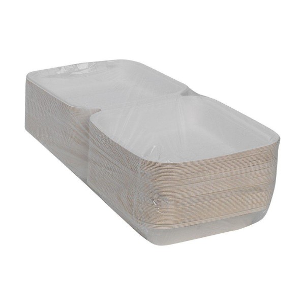 Alufix Caserole Patrate Biodegradabile Meniu  25buc/set