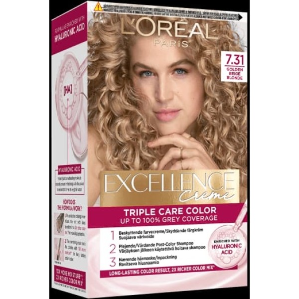 L'oreal Excellence Creme Vopsea Par 7.31 Blond Caramel 6/bax