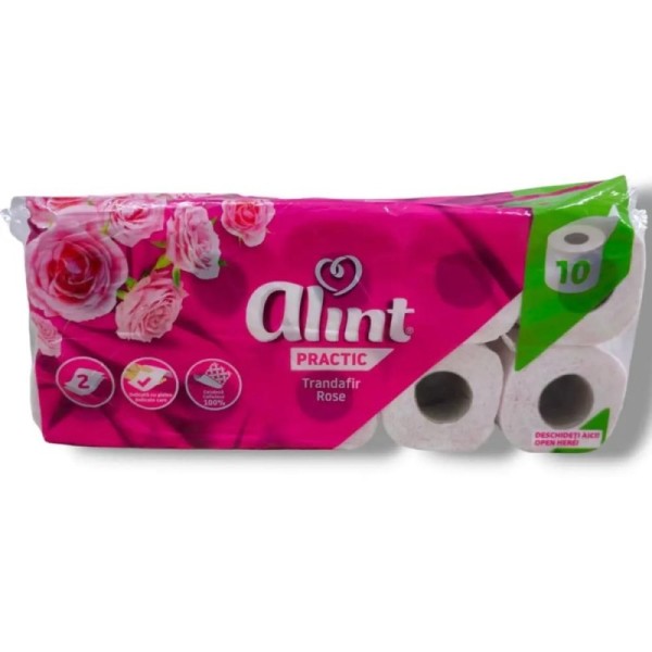 Pufina Alint Practic Hartie Igienica Trandafir Rose 2str 10role 6set/bax