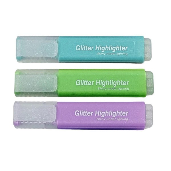Lve Marker Evidentiator Cu Glitter Pastel Color 3buc/set 1139-62 320/bax