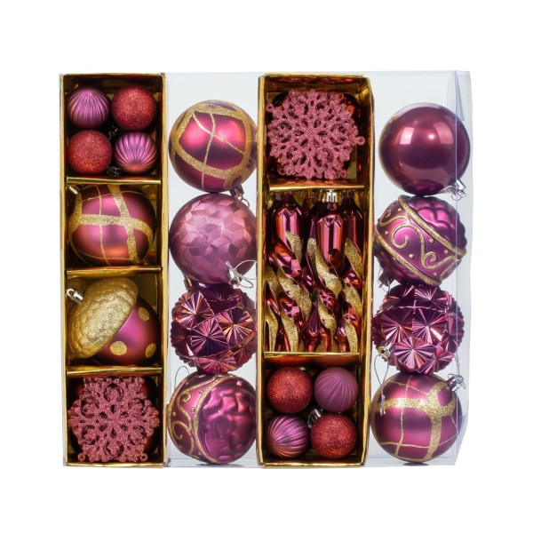 Lve Globuri Si Decoratiuni Craciun 102-2-5 62buc/set 7/bax Lve Globuri Si Decoratiuni Craciun 102-2-5 62buc/set 7/bax