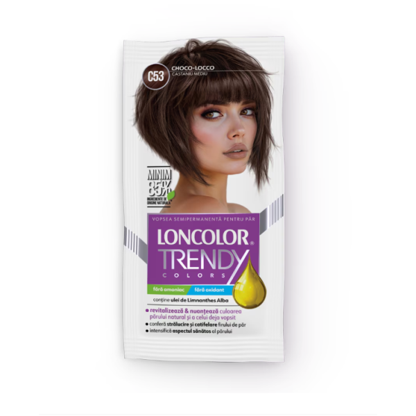 Loncolor Trendy Nuantator Par C53 Castaniu Mediu 2x25ml 10/bax