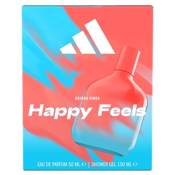 Adidas Set Men Happy Feels (eau De Parfum 50ml+gel Dus 100ml) 6/bax Adidas Set Men Happy Feels (eau De Parfum 50ml+gel Dus 100ml) 6/bax