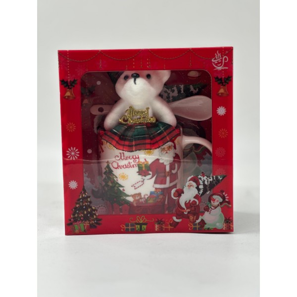 Lve Set Cana Ceramica Craciun Cu Lingurita Si Ursulet 56-2 36/bax Lve Set Cana Ceramica Craciun Cu Lingurita Si Ursulet 56-2 36/bax