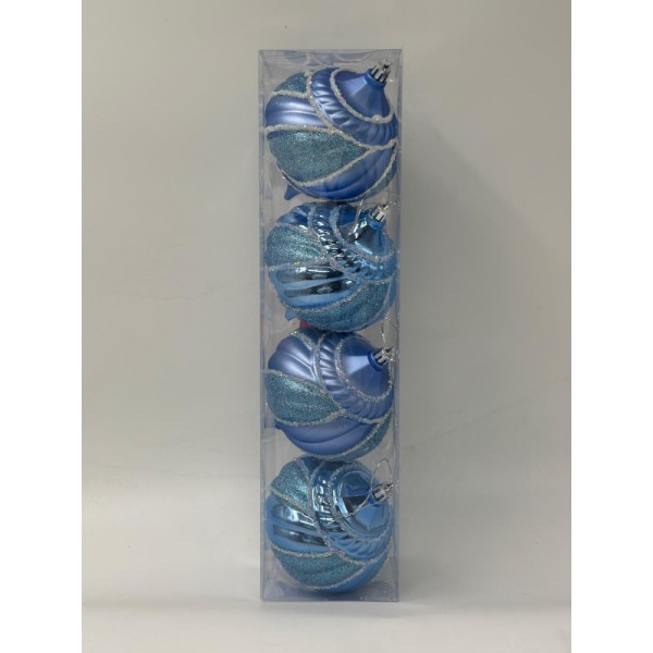 Lve Globuri Craciun Din Plastic 10cm 1-176 4/set 54/bax