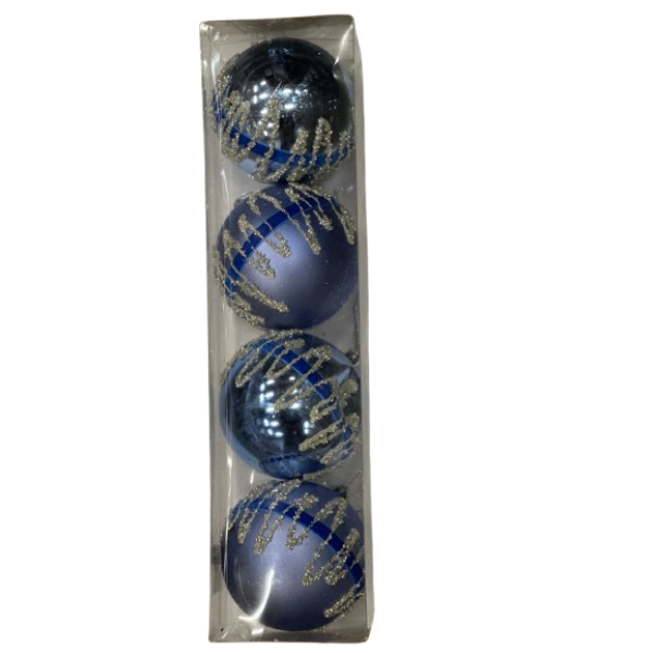 Lve Globuri Craciun Din Plastic 10cm 1-136 4/set 54/bax