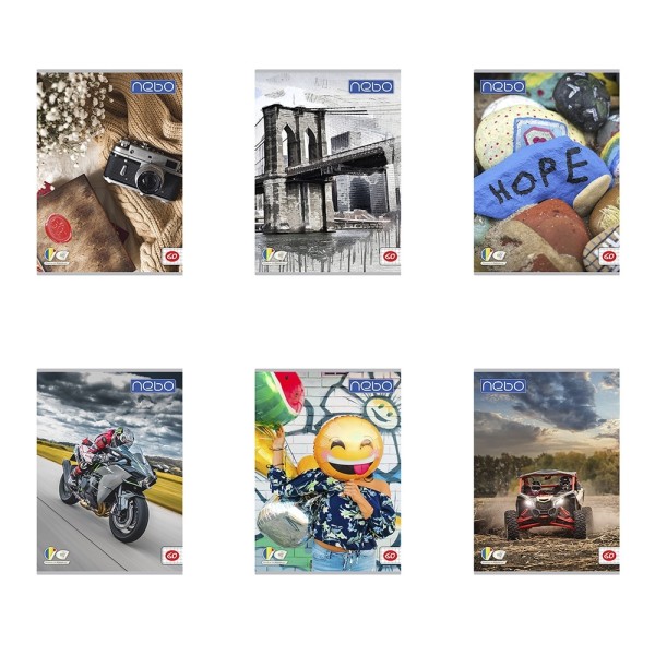 Rb Nebo Caiet A4 60file M 10buc/set (16577)