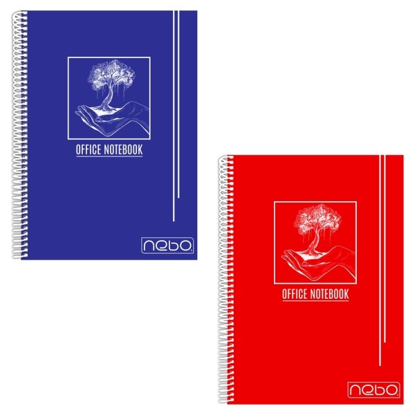 Rb Nebo Caiet A4 80file M Spirala Coperta Plastic 10buc/set (16498)