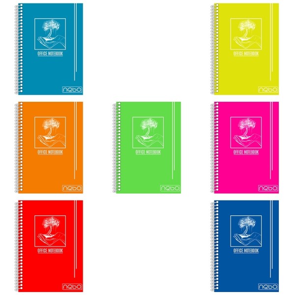 Rb Nebo Caiet A4 80file D Spirala Coperta Plastic 10buc/set (16499)