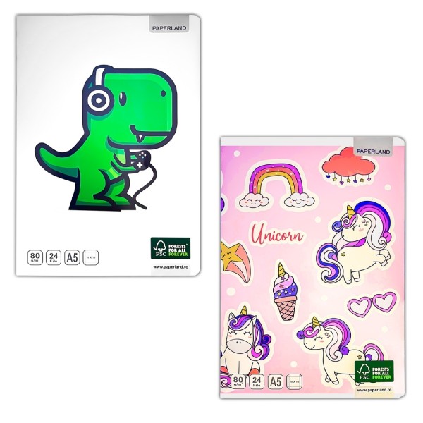 Rb Nebo Caiet A5 24file Patratele 10x10mm 20buc/set