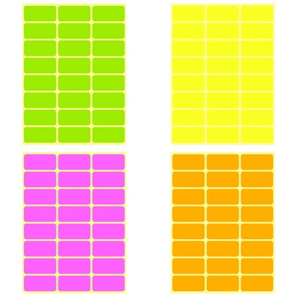 Rb Nebo Etichete Color 5x2.3cm 24/coala 10coli/set