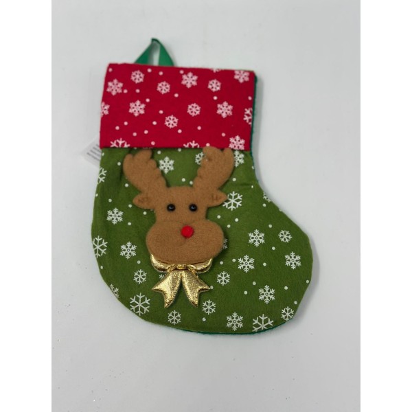 Lve Ciorap Decorativ Craciun Material Textil 17cm 104-8 1200/bax