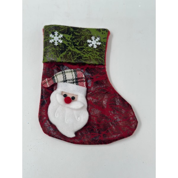 Lve Ciorap Decorativ Craciun Material Textil 17cm 104-9 12/set 1200/bax