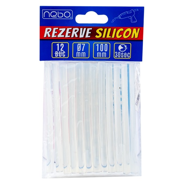 Rb Nebo Rezerve Silicon Transparent 07x10cm 12buc/set (16888)