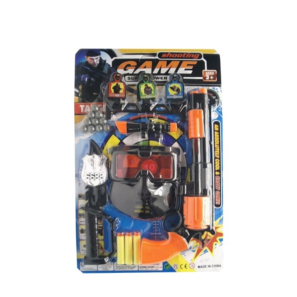 Con Set Pistol Cu Masca Shooting Game