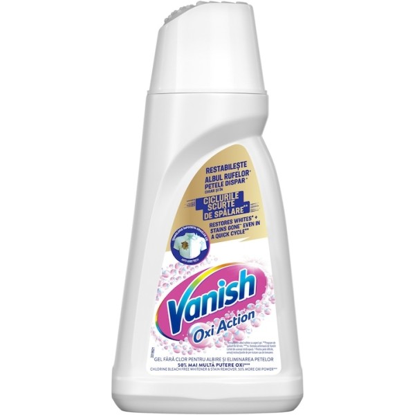 Vanish Gel Pete Oxi Action White 1l 12/bax