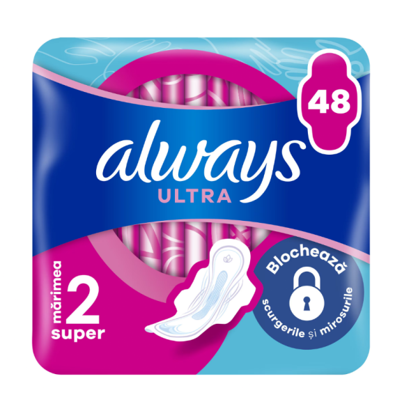 Always Absorbante Ultra Day Super 48buc/set 4/bax
