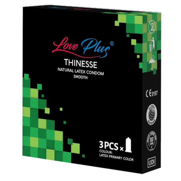 Love Plus Prezervative Strawberry 3buc 24cut/set