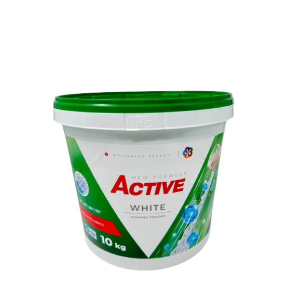 Active Detergent Pudra White Galeata 130 Spalari 10kg