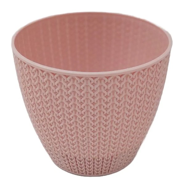 Agora Ghiveci Knit Cu Farfurie 15cm (003k) 5buc/set