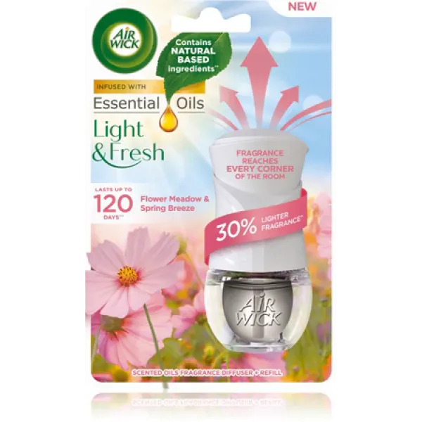 Air Wick Odorizant Electric Aparat+rezerva Flower Meadow&spring Breeze 19ml 6/bax