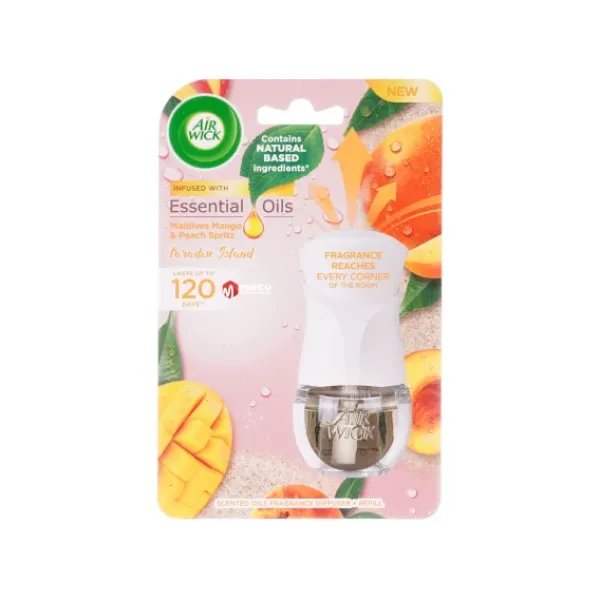 Air Wick Odorizant Electric Aparat+rezerva Paradise Island Mango&peach 19ml 6/bax