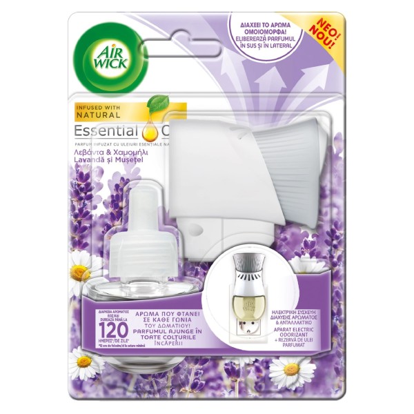 Air Wick Odorizant Electric Aparat+rezerva Lavanda 19ml 6/bax