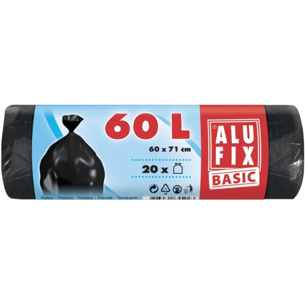 Alufix Basic Saci Menaj 60l 20buc/rola 45/bax