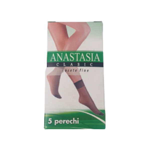 Anastasia Sosete Fine Dres Clasic Negru/maro 5perechi/cut 50cut/bax