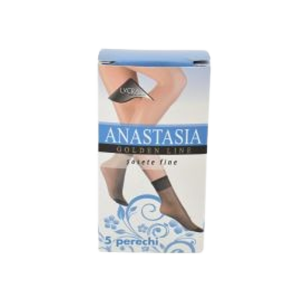 Anastasia Sosete Fine Dres Lycra Negru/maro 5perechi/cut 50cut/bax