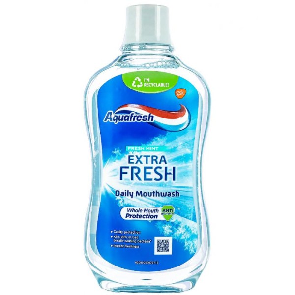 Aquafresh Apa Gura Extra Fresh Mint 500ml 6/bax Aquafresh Apa Gura Extra Fresh Mint 500ml 6/bax