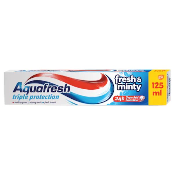 Aquafresh Pasta Dinti Fresh&minty Triple Protection 125ml 12/bax Aquafresh Pasta Dinti Fresh&minty Triple Protection 125ml 12/bax