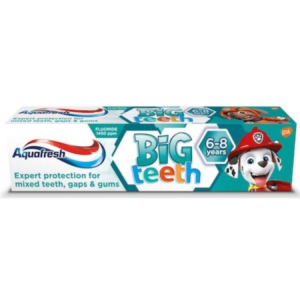 Aquafresh Pasta Dinti Kids Big Teeth 6-8 Years 50ml 12/bax Aquafresh Pasta Dinti Kids Big Teeth 6-8 Years 50ml 12/bax