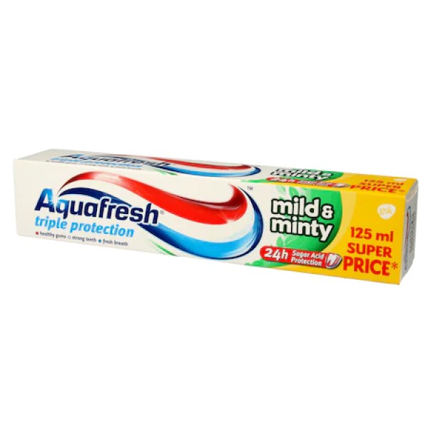 Aquafresh Pasta Dinti Mild&minty 125ml 12/bax Aquafresh Pasta Dinti Mild&minty 125ml 12/bax
