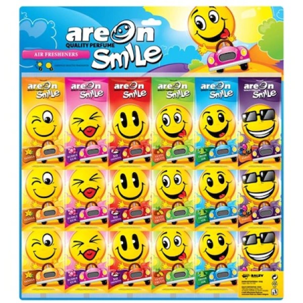 Areon Dry Smile Odorizant Auto Dif. Sortimente Areon Dry Smile Odorizant Auto Dif. Sortimente