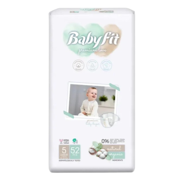 Babyfit Scutece Baby Bio Junior Nr.5 11-18kg 52buc/set 4/bax