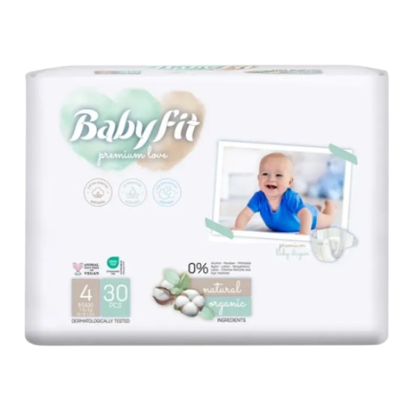 Babyfit Scutece Baby Bio Maxi Nr.4 7-14kg 30buc/set 4/bax