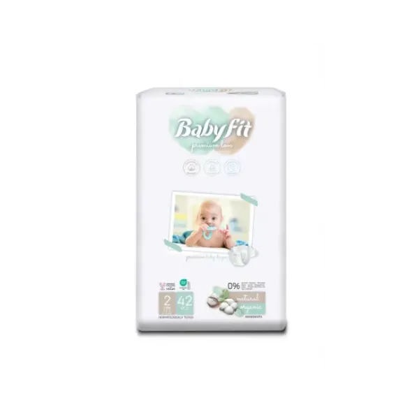 Babyfit Scutece Baby Bio Mini Nr.2 3-6kg 42buc/set 4/bax