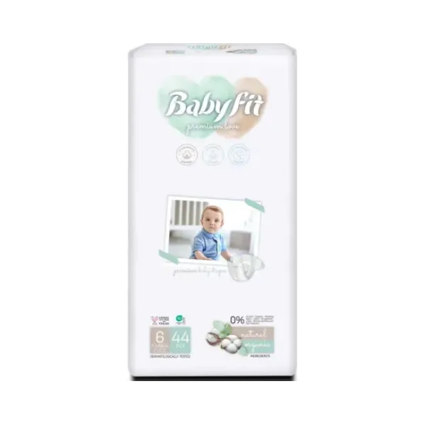Babyfit Scutece Baby Bio Xl Nr.6 15-25kg 44buc/set 4/bax
