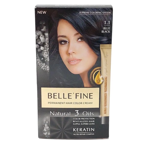 Belle' Fine Vopsea Par 1.1 Blue Black 12/bax