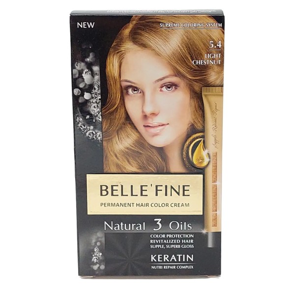 Belle' Fine Vopsea Par 5.4 Light Chestnut 12/bax